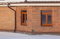 Фото репортаж с места строительства комбинированного дома площадью 1400 кв м с цоколем и СПА в д Пеники Ленобласти - мини - 6