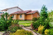 Строительство одноэтажного коттеджа из газобетона с теплой верандой с панорамным остеклением в КП Сосновое - мини - 9