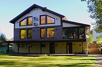 Строительство современного каркасного коттеджа с цокольным этажом в п Ольшаники - мини - 3