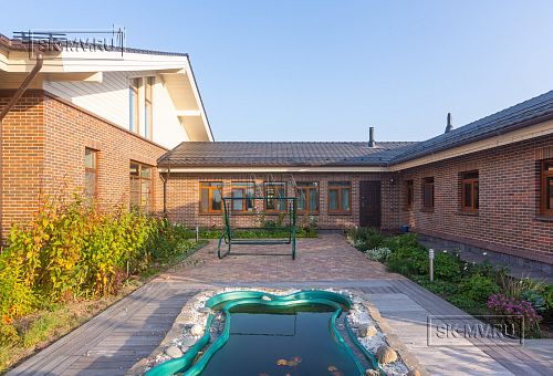 Фото репортаж с места строительства комбинированного дома площадью 1400 кв м с цоколем и СПА в д Пеники Ленобласти - 23