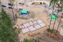 Монтаж индивидуального расчётного фундамента УШП PRO для строительства каркасного дома в Рощино 2, S заливки = 178 кв.м, Лениградская обл. - мини - 19