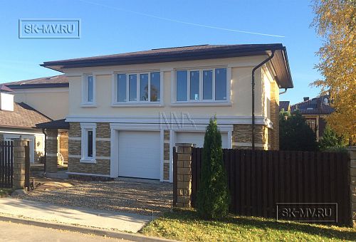 Строительство газобетонного гаража на 2 автомобиля 120 кв м в п Павлово 2 Московской области - 1