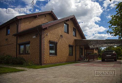 Строительство двухэтажного каркасного коттеджа 263 кв м с балконом, террасой и навесом для автомобилей в п Володарский - 7