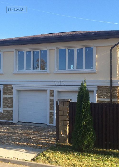 Строительство газобетонного гаража на 2 автомобиля 120 кв м в п Павлово 2 Московской области