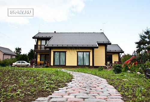 Строительство каркасного дома Приютино 1 площадью 165 кв м с террасой и пятью спальнями в СНП Гранит - 22