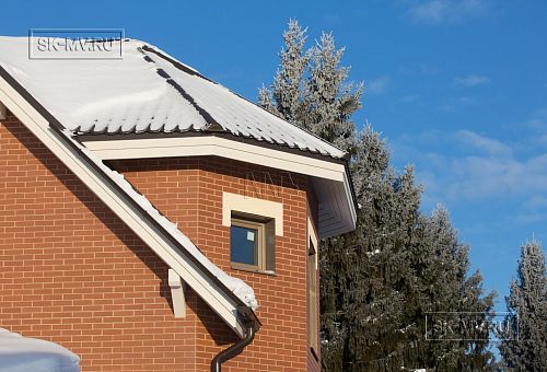 Энергоэффективный комбинированный дом построен в сочетании каркасной технологии и газобетона в селе Орлино в Гатчинском районе Ленинградской области - 32