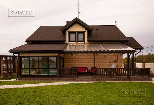 Строительство зимнего каркасного дома с верандой в д Олики - 42