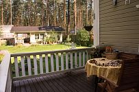 Построенный двухэтажный каркасный коттедж в комаровском стиле в п Комарово - мини - 24