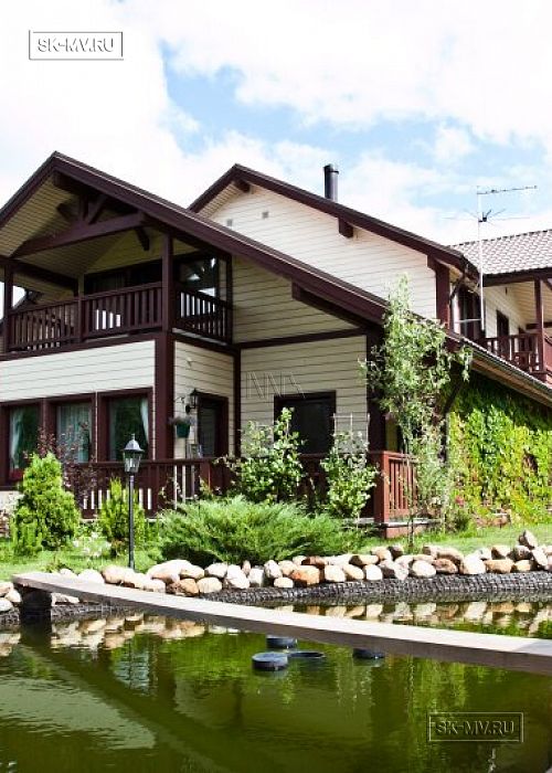 Строительство каркасного теплого дома с террасой и балконом в п Энколово