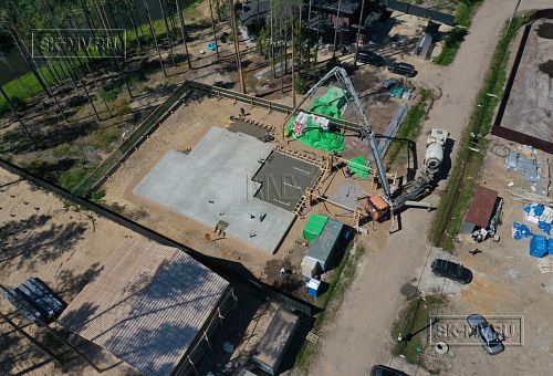 Монтаж индивидуального расчётного фундамента УШП PRO для строительства кирпичного двухэтажного дома в Рощино 2, S плиты = 340 кв.м, Лениградская обл. - 30