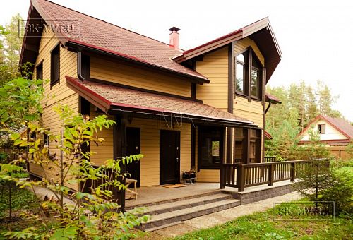 Строительство зимнего каркасного дома 175 кв м с эркером и мансардным этажом в п Вырица - 18