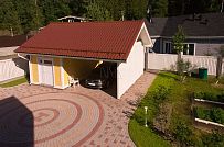 Небольшой построенный каркасный дом 152 кв м с эркером и террасой с фасадом из желтой вагонки Галактика 12 - мини - 3