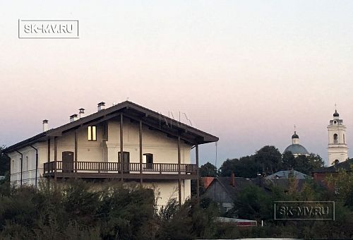 Фото репортаж с места строительства Дома художников 1600 кв м из кирпича с цокольным этажом по старинным чертежам 19 века в Тарусе Калужской области - 7