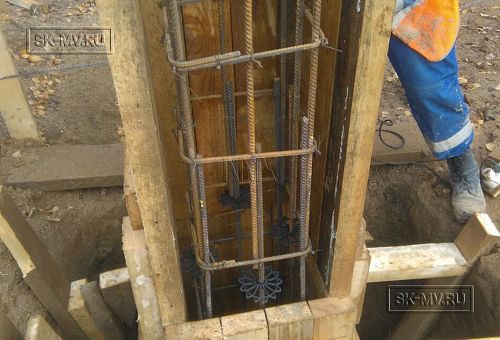 13. Монтаж железобетонных опорных колон