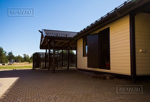 Фото репортаж с места строительства каркасного дома 155 кв м с эркером и террасой в п Овсяное - 3