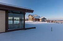 Фото репортаж с места строительства кирпичного дома ок 800 кв м с цоколем и СПА в д Пеники Лен области - мини - 22