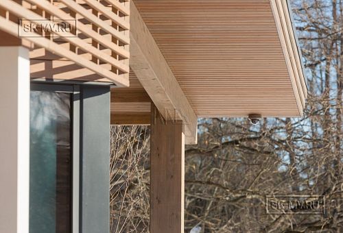 Построенный современный энергоэффективный загородный дом класса премиум с отделкой планкеном в Выборгском районе - 53