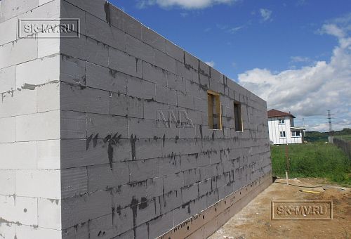 Можайские сады. Стены из газобетона