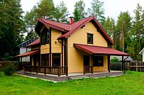 Строительство зимнего каркасного дома 175 кв м с эркером и мансардным этажом в п Вырица - мини - 11