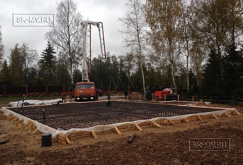 11. Армирование ростверков и плиты фундамента дома