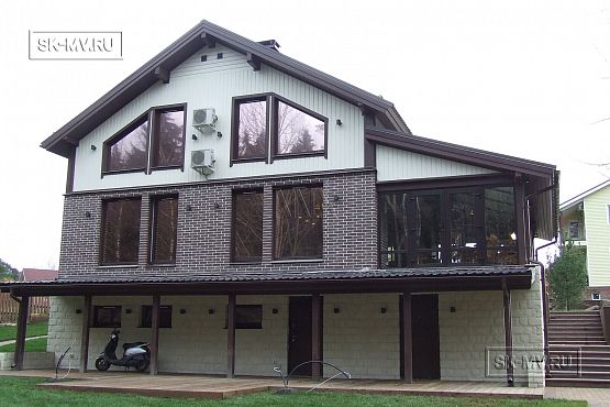 Строительство современного каркасного коттеджа с цокольным этажом в п Ольшаники - 8