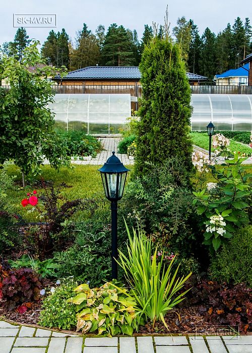 Ландшафтный дизайн территории загородного дома в Сосновом бору 4