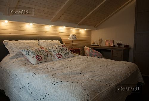 Пример внутренней отделки комбинированного загородного дома с цокольным этажом в п Ольшанки - 27