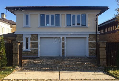 Строительство газобетонного гаража на 2 автомобиля 120 кв м в п Павлово 2 Московской области - 3