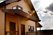 Строительство теплого зимнего каркасного дома 187 кв м с эркером и террасой в КП Цветочный - мини - 2