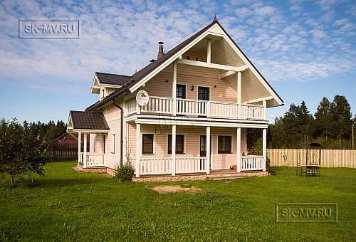 Строительство каркасного коттеджа с большой террасой в п Ольшаники - 23