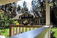 Построенный двухэтажный каркасный коттедж в комаровском стиле в п Комарово - мини - 28