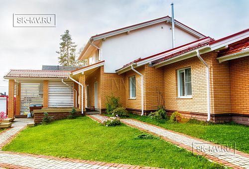 Строительство одноэтажного коттеджа из газобетона с теплой верандой с панорамным остеклением в КП Сосновое - 11