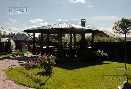 Строительство энергоэффективного каркасного дома 200 кв м с балконом Северная корона 26 - 35