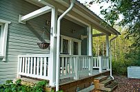 Строительство каркасного коттеджа с навесом для автомобиля и террасой в п Борисово - мини - 5