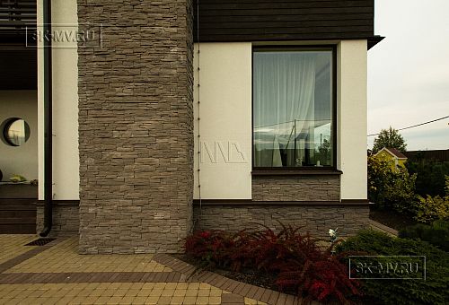 Строительство надежного газобетонного дома с панорамными окнами в д Олики - 3