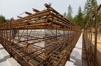 Монтаж индивидуального расчётного фундамента УШП PRO для строительства одноэтажного кирпичного дома в п. Рощино, Ленинградская обл. - мини - 18