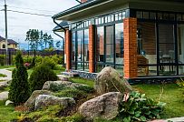 Строительство двухэтажного дома из газобетона с верандой с панорамным остеклением в КП Сосновое - мини - 27