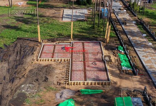 Монтаж индивидуального расчётного фундамента УШП PRO для строительства кирпичного одноэтажного дома в Репино, Лениградская обл. - 28