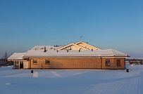 Фото репортаж с места строительства комбинированного дома площадью 1400 кв м с цоколем и СПА в д Пеники Ленобласти - мини - 4