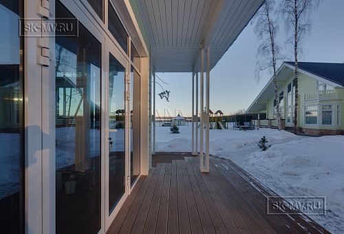 Фото репортаж с места строительства SPA комплекса с панорамными окнами в кп Сосновый берег  - 5