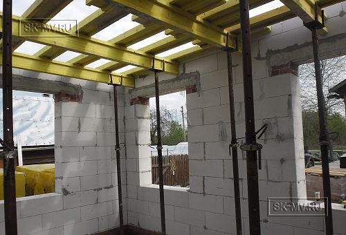 Монтаж опалубки монолитных м.э. перекрытий