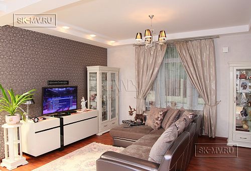 Дизайн интерьера в классическом стиле загородного дома с мансардой в кп Галактика - 27