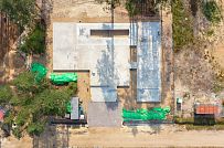 Монтаж индивидуального расчётного фундамента УШП PRO для строительства кирпичного дома в Рощино 2, S плиты = 530 кв.м, Лениградская обл. - мини - 59