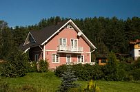 Построенный каркасный дом ок 170 кв м с балконом и террасой Северная корона 65 в пос. Волочаевка - мини - 17