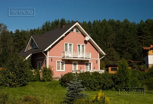 Построенный каркасный дом ок 170 кв м с балконом и террасой Северная корона 65 в пос. Волочаевка - 17