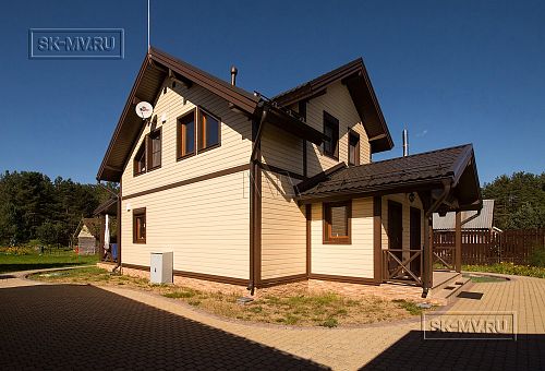 Фото репортаж с места строительства каркасного дома 155 кв м с эркером и террасой в п Овсяное - 6