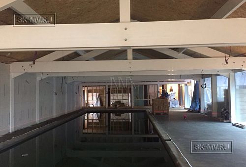 Монтаж фундамента УШП для строительства большого спа-комплекса 1000 кв м с бассейном в городе Котельники Московской области - 50