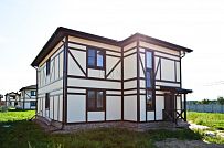 Построенный по каркасной технологии в к п Парквэй загородный дом для постоянного проживания в стиле фахверк площадью 200 кв м - мини - 27