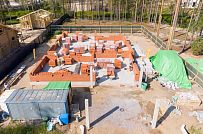 Монтаж индивидуального расчётного фундамента УШП PRO для строительства кирпичного двухэтажного дома в Рощино 2, S плиты = 340 кв.м, Лениградская обл. - мини - 50