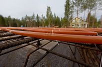 Монтаж индивидуального расчётного фундамента УШП PRO для строительства кирпичного двухэтажного дома в Рощино, Лениградская обл. - мини - 16